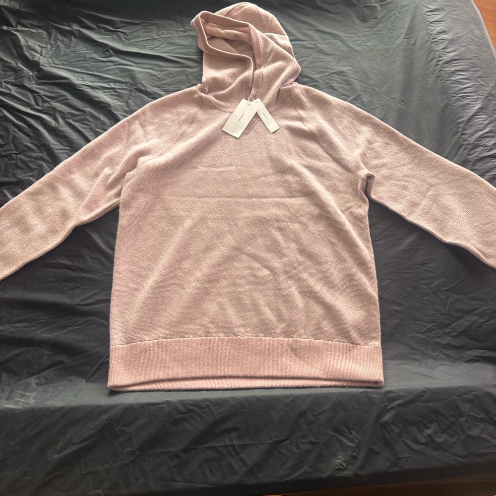 VINCE Birdseye Raglan Popover Hoodie